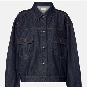 NWT The Row Dark Blue Jean Ness Jacket Size Large